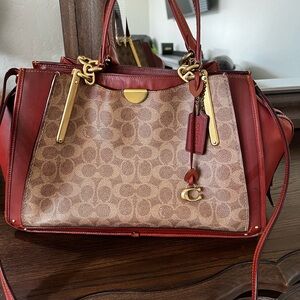 Coach Handbag with brass hardware.  Great condition.